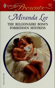 Cover of: The billionaire boss's forbidden mistress by Miranda Lee