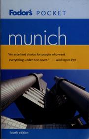 Cover of: Fodor's pocket Munich by Christina Knight