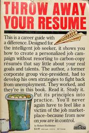 Cover of: Throw away your résumé! by Hochheiser, Robert M.