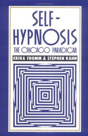 Cover of: Self-hypnosis: the Chicago paradigm