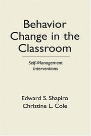 Behavior change in the classroom cover