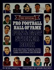 Cover of: The official Pro Football Hall of Fame fun & fact sticker book