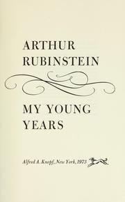 Cover of: My young years