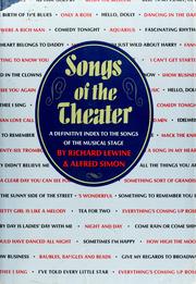 Cover of: Songs of the theater