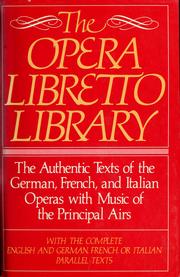 Cover of: Opera Libretto Library