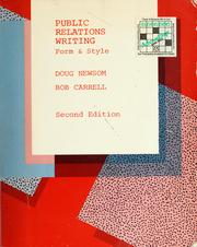 Cover of: Public relations writing by Doug Newsom