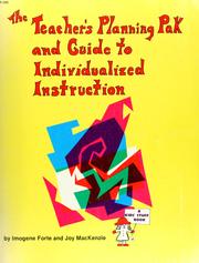 Cover of: The teacher's planning pak and guide to individualized instruction