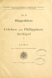 Cover of: Säugethiere vom Celebes- und Philippinen-Archipel