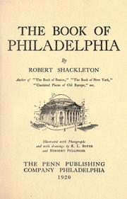 Cover of: The book of Philadelphia by Shackleton, Robert, Shackleton, Robert