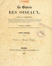 Cover of: La galerie des oiseaux by Louis Jean Pierre Vieillot