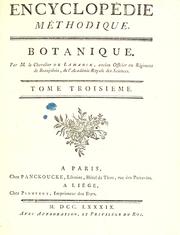 Cover of: Encyclopédie méthodique: botanique by Jean Baptiste Pierre Antoine de Monet de Lamarck