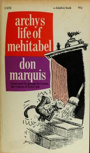 archy s life of mehitabel by Don Marquis