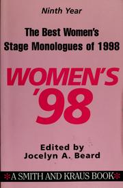 Cover of: The Best women's stage monologues of 1998