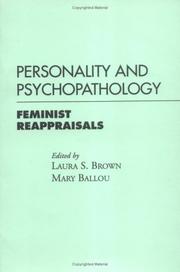 Cover of: Personality and Psychopathology: Feminist Reappraisals