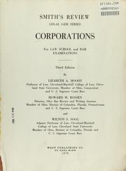 Cover of: Corporations: for law school and bar examinations