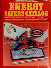 Cover of: Energy savers catalog by by the editors of Consumer guide.