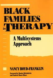 Cover of: Black families in therapy: a multisystems approach