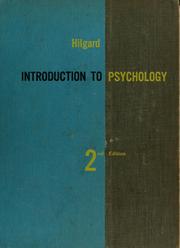 Introduction to psychology by Ernest Ropiequet Hilgard
