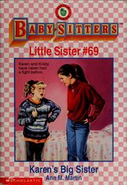 Cover of: Karen's big sister by Ann M. Martin, Ann M. Martin