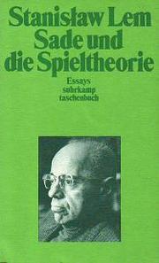 Cover of: Sade und die Spieltheorie