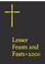Cover of: Lesser Feasts And Fasts 2006: The Proper for The, Together With the Fixed Holy Days 