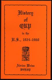 History of QRP in the U.S., 1924-1960 by Adrian Weiss