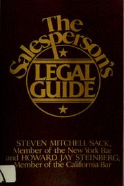 Cover of: The salesperson's legal guide