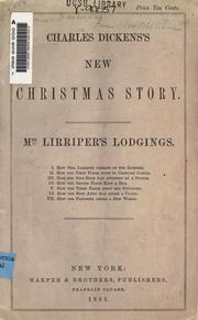 Cover of: Charles Dickens's new Christmas story.: Mrs. Lirriper's lodgings ...