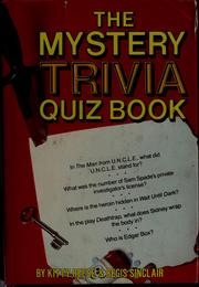 Cover of: The mystery trivia quiz book