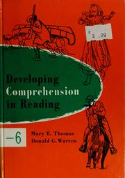Cover of: Developing comprehension in reading -6