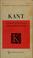Cover of: Kant