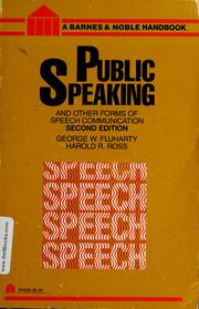 Cover of: Public speaking and other forms of speech communication by George W. Fluharty