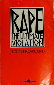 Cover of: Rape by Judith Rowland