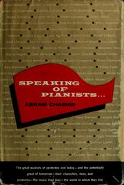 Cover of: Speaking of pianists .... by Abram Chasins