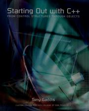 Cover of: Starting out with C++