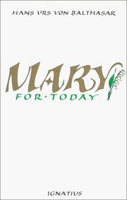 Cover of: Mary for today
