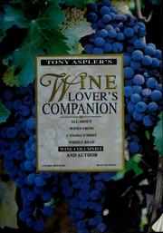 Cover of: Tony Aspler's wine lover's companion by Tony Aspler