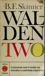 Cover of: Walden Two by B. F. Skinner