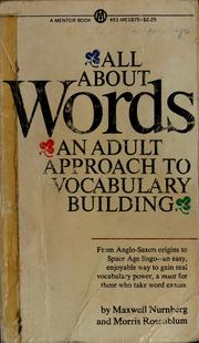 Cover of: All about words by Maxwell W. Nurnberg