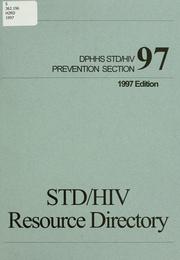 Cover of: STD/HIV resource directory by Montana. STD/HIV Prevention Section