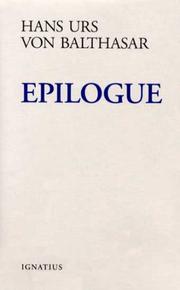 Cover of: Epilogue by Hans Urs von Balthasar