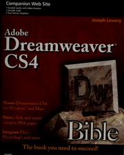 Cover of: Adobe Dreamweaver CS4 bible by Joseph Lowery