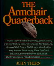 Cover of: The Armchair quarterback by John Thorn, David Reuther