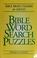 Cover of: Bible word search puzzles