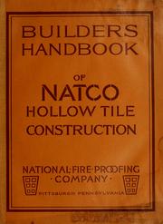 Cover of: Builders handbook of Natco hollow tile construction