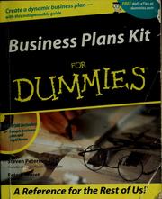 Business plans kit for dummies by Steven Peterson, Steven D. Peterson, Peter E. Jaret
