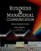 Cover of: Business & managerial communication