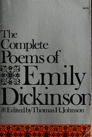 Cover of: The complete poems of Emily Dickinson