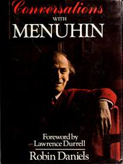 Conversations with Menuhin by Robin Daniels