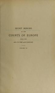 Cover of: The courts of Sweden and Denmark from 1766 to 1818